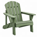 Adirondack Gartenstuhl 83 x 78 x 93 cm aus Holz Grün mit Armlehnen