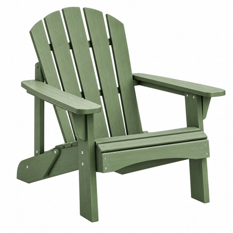 Adirondack Gartenstuhl 83 x 78 x 93 cm aus Holz Grün mit Armlehnen